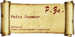 Pelcz Zsombor névjegykártya
