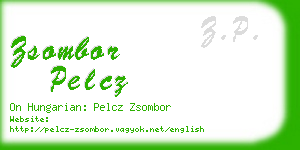 zsombor pelcz business card